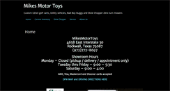 Desktop Screenshot of mikesmotortoys.com